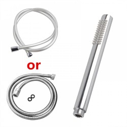 Brass Round Chrome Hand Held Shower Head With Water Hose Brass Round Chrome Hand Held Shower Head With Water Hose